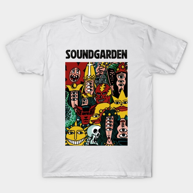 Monsters Party of Soundgarden T-Shirt by micibu